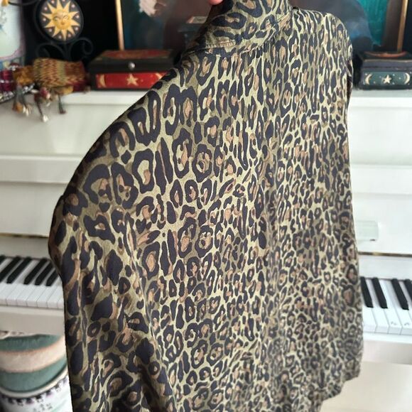 Y2K Leopard Print Blouse Small - Picture 10 of 14